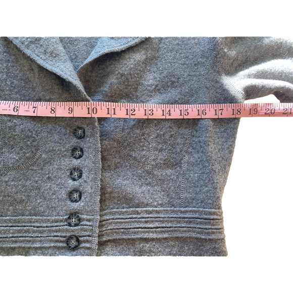 Woolen gray blazer women's jacket MEXX medium 💯 wool - Picture 5 of 14